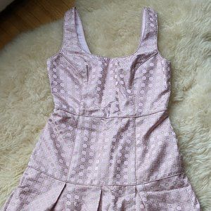 Banana Republic Monogram pink jaquard dress size 2